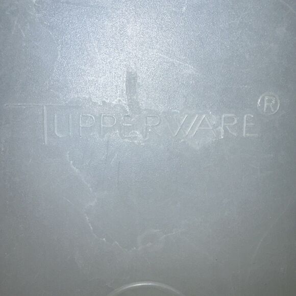 Vintage Tupperware 813-3 Divided Snack & Sandwich Container W/Lid 814-4 Almond - Picture 6 of 11